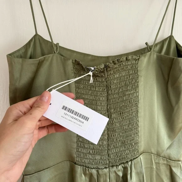 NWT Reformation Sage Jumpsuit 4 in Artichoke - Picture 7 of 9